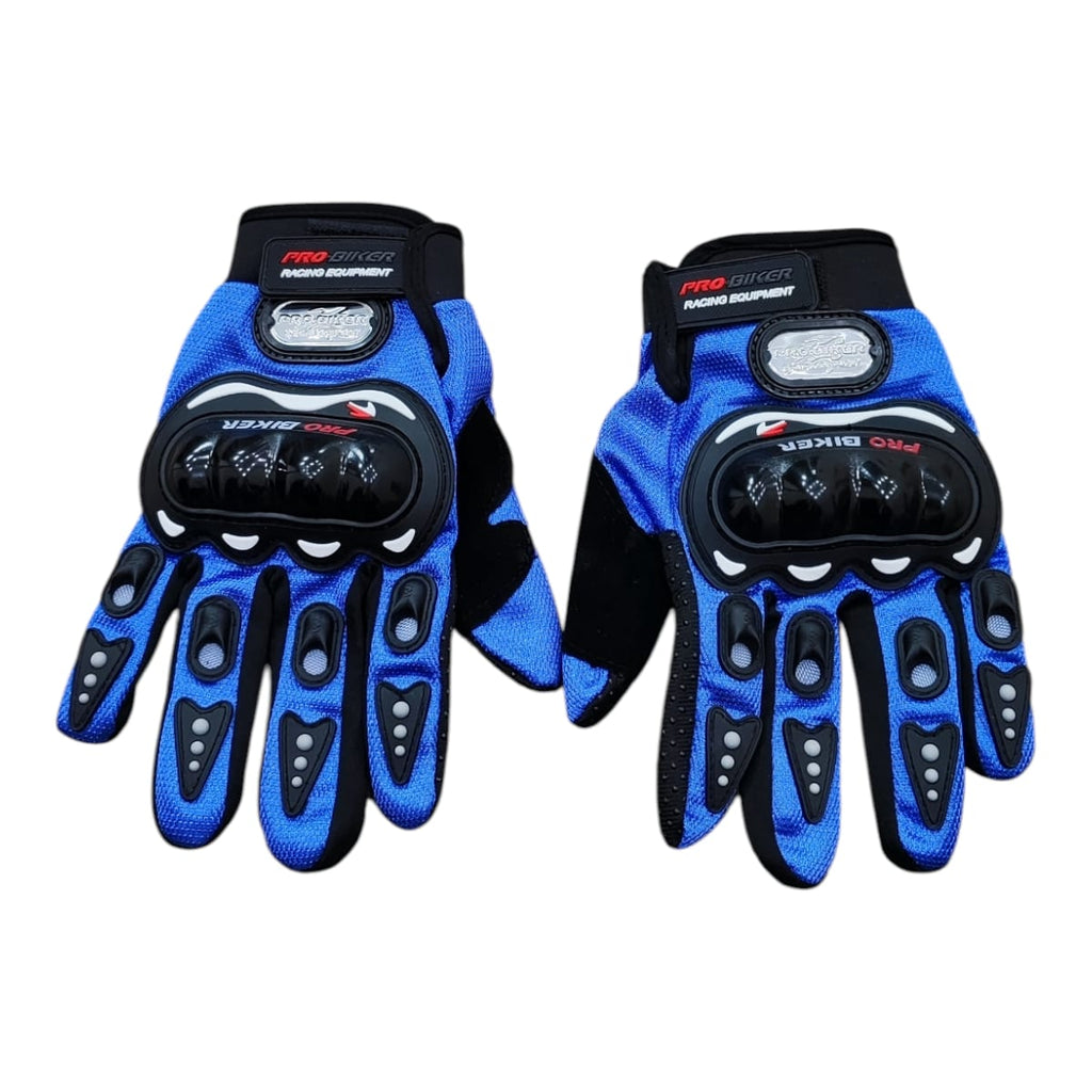 Motosiklet Eldiveni MAVİ Kemik Korumalı Unisex Motorsiklet Bisiklet Eldiveni Korumalı